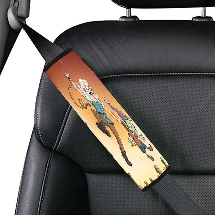 hanging and catching disenchantment Car seat belt cover - Grovycase