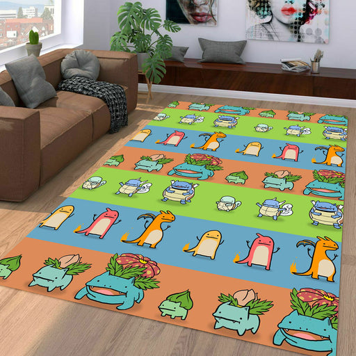 growing up monsters pokemon Living room carpet rugs