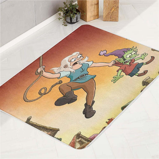 hanging and catching disenchantment bath rugs