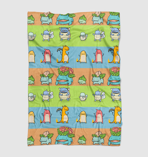 growing up monsters pokemon Ultra soft fleece blanket