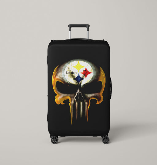 pittsburgh steelers skull 1 Luggage Cover | suitcase