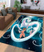 haku and chihiro flying Living room carpet rugs