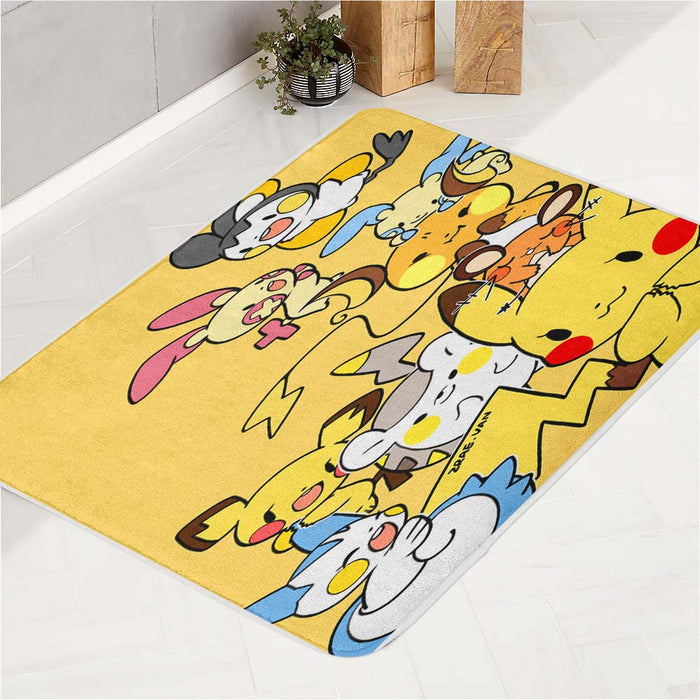 Pokemon Cuties 1 bath rugs