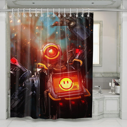 happy machine pathfinder shower curtains