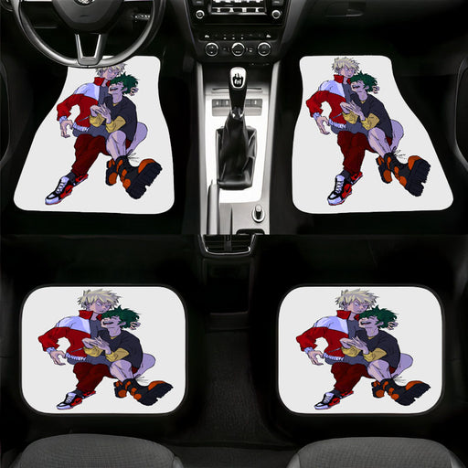 hard brush of midorya and bakugo streetwear Car floor mats Universal fit