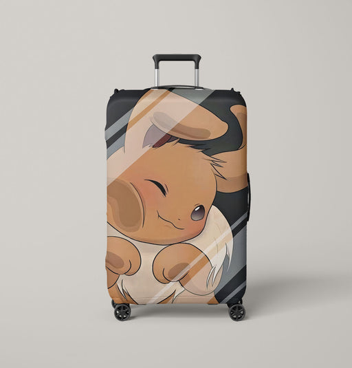 pokemon eevee cute face Luggage Cover | suitcase