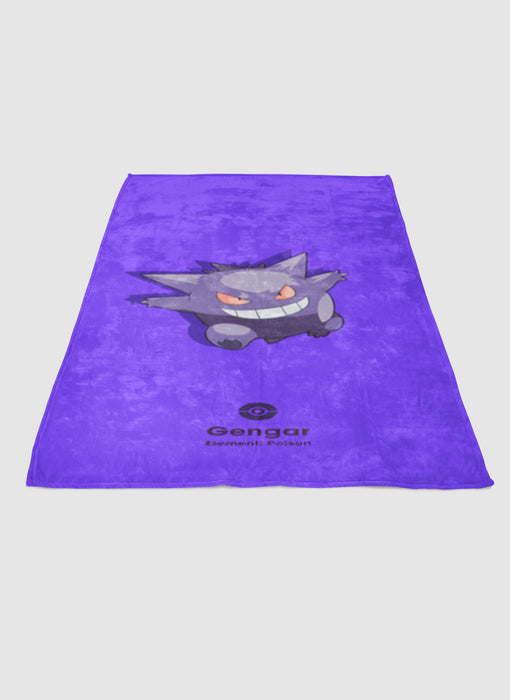 Pokemon Gengar Anime soft fleece blanket