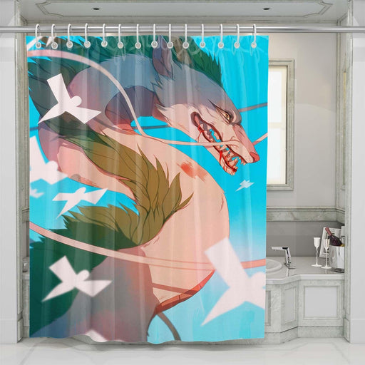 Haku spirited away shower curtains