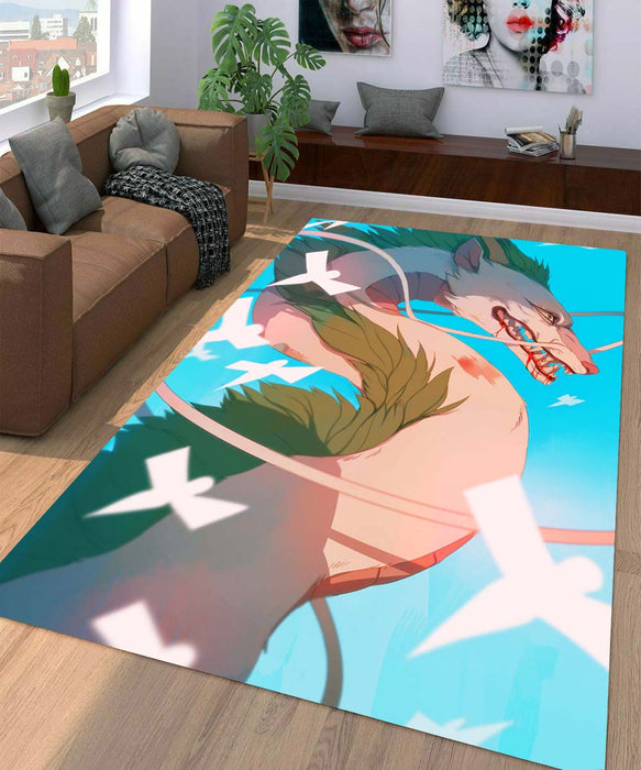 Haku spirited away Living room carpet rugs