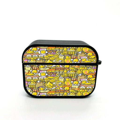 gudetama yellow illustration cartoon airpods case