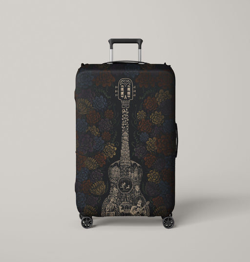 guitar coco mexico ornament Luggage Cover | suitcase