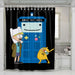 halte adventure time shower curtains