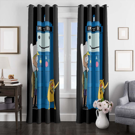 halte adventure time window curtains