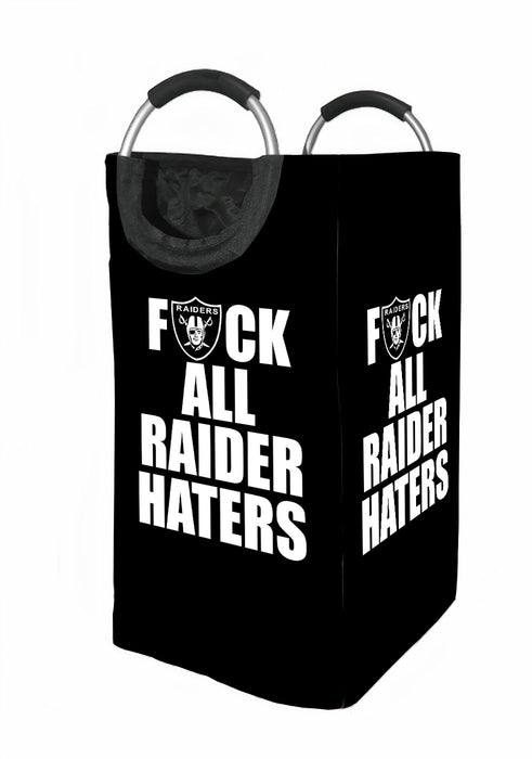 Hate all raider haters football Laundry Hamper | Laundry Basket