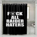 Hate all raider haters football shower curtains