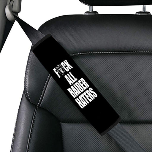 Hate all raider haters football Car seat belt cover - Grovycase