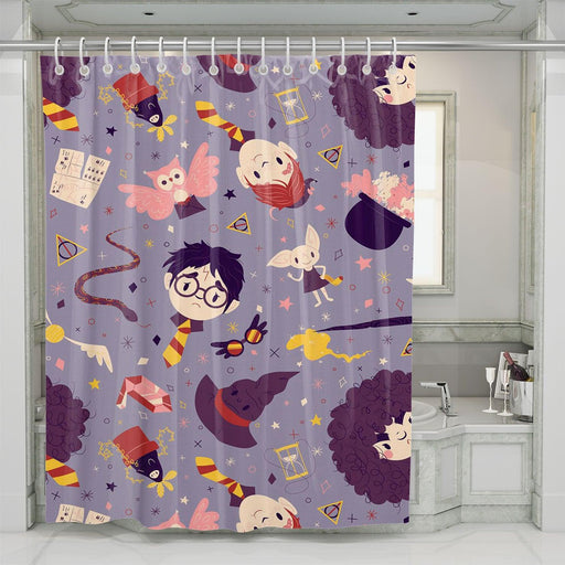 hagrid goblin and harry potter shower curtains