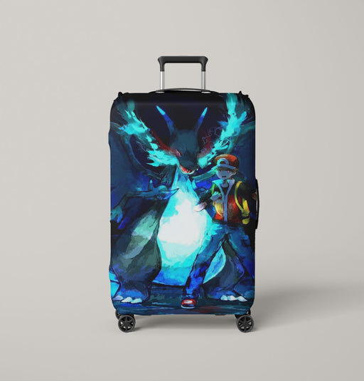 pokemon mega charizard Luggage Cover | suitcase