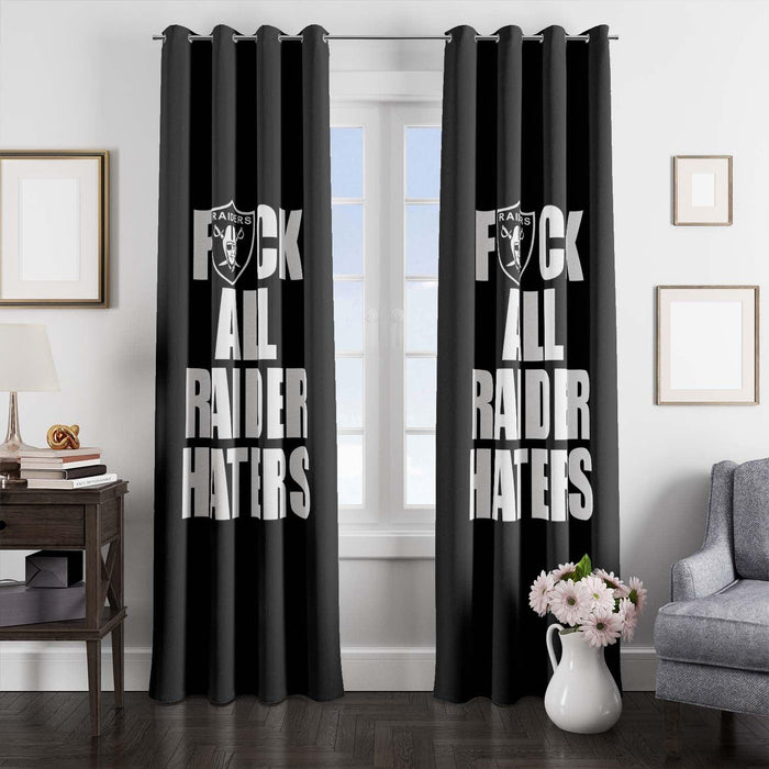 Hate all raider haters football window Curtain