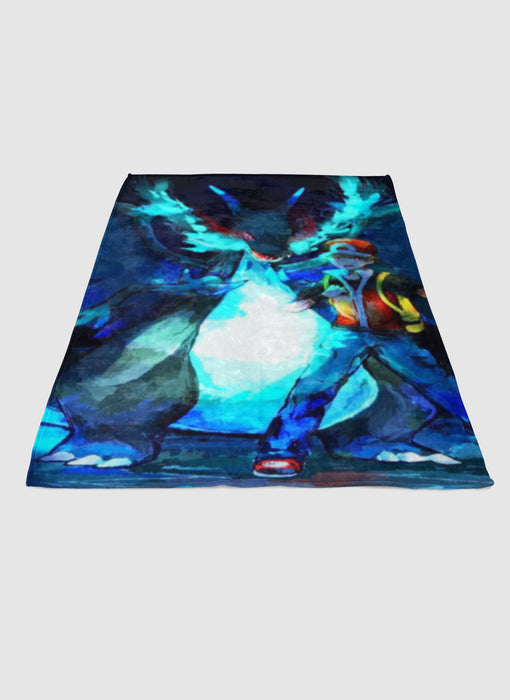 POKEMON MEGA CHARIZARD soft fleece blanket