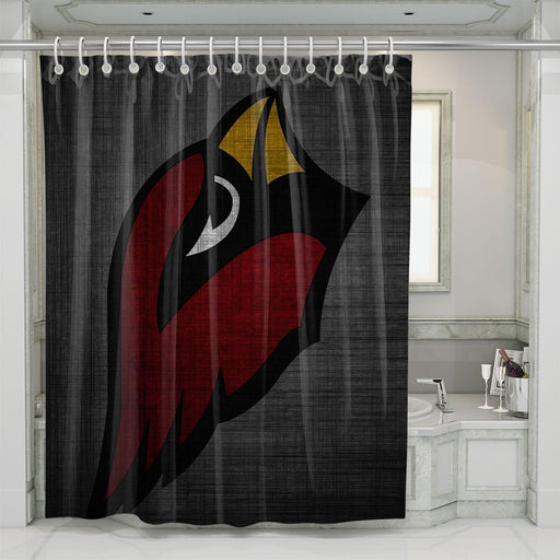 head of arizona cardinals logo shower curtains