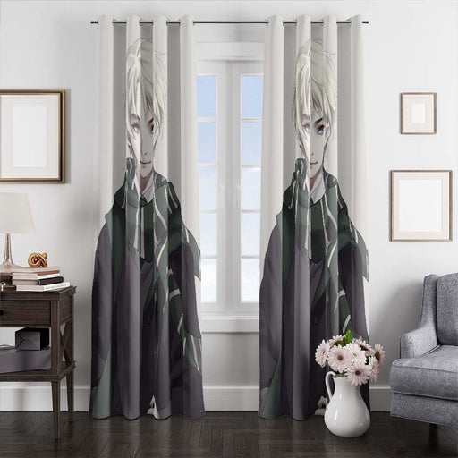 handsome draco malfoy window curtains