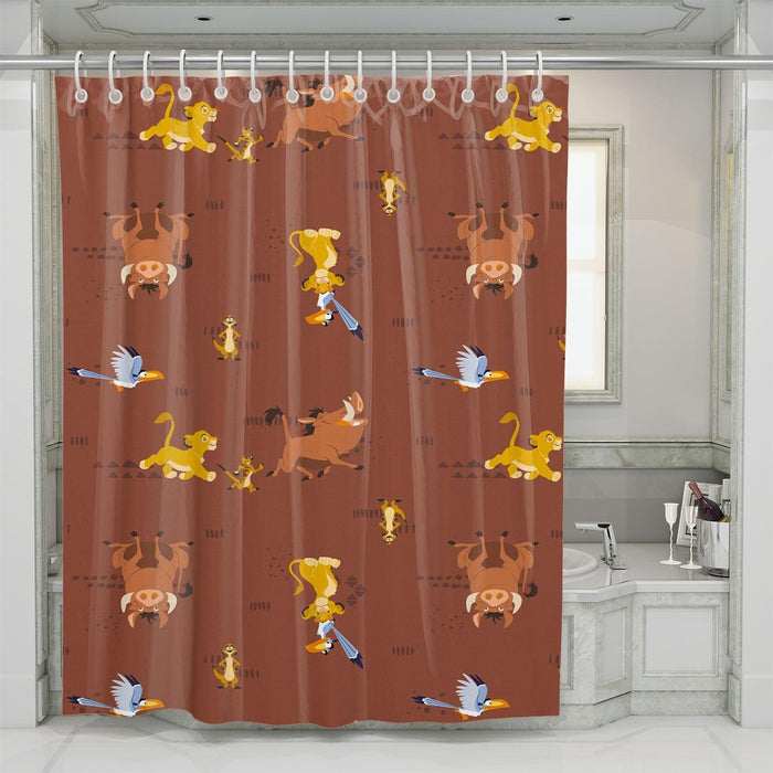 hakuna matata the lion king shower curtains