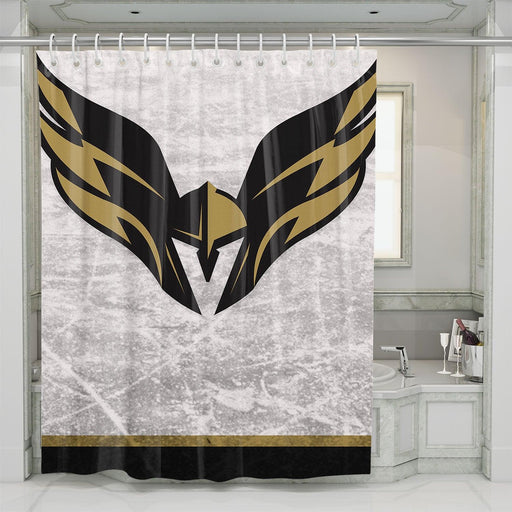 head shield of vgk team shower curtains