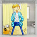 handsome finn adventure time shower curtains