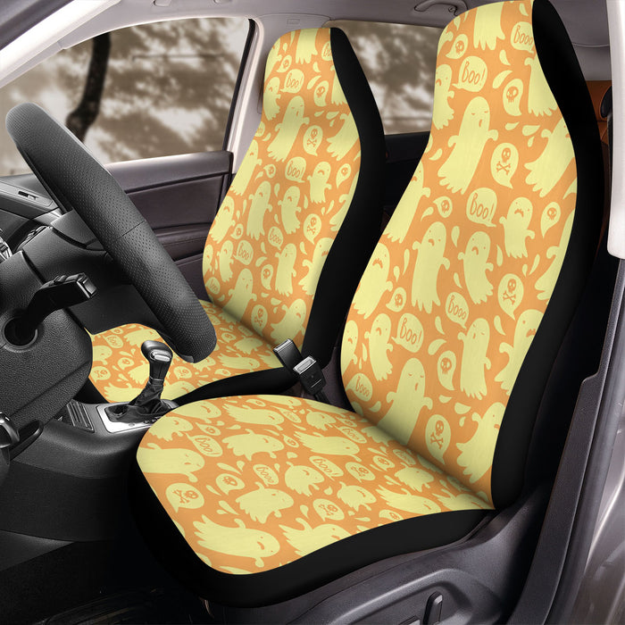 halloween ghost flat vector Car Seat Covers