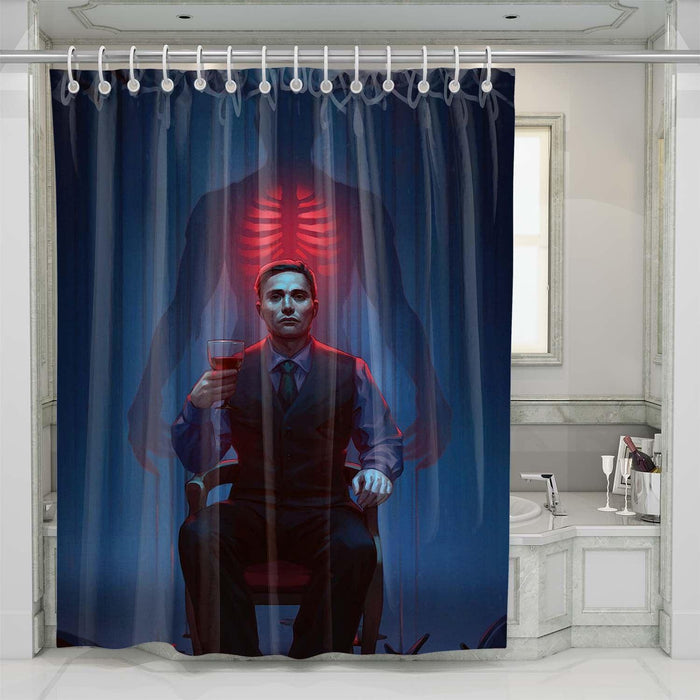 Hannibal artwork shower curtains