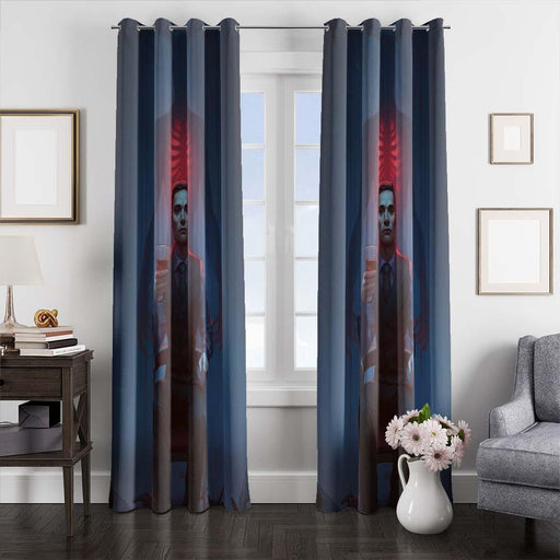 Hannibal artwork window curtains