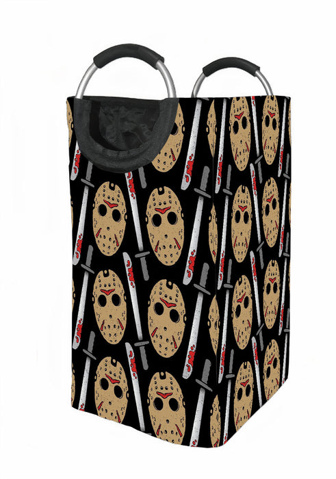 halloween villain mask serial killer Laundry Hamper | Laundry Basket