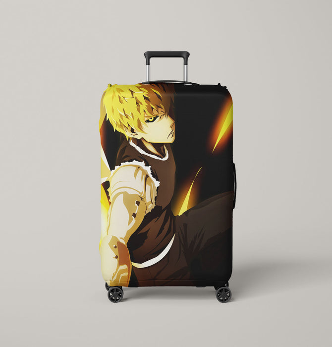 handsome genos character badass Luggage Covers | Suitcase