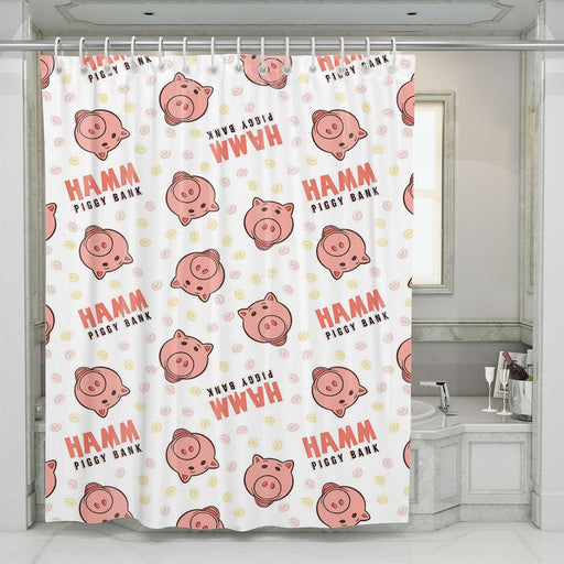 hamm piggy bank toy story shower curtains