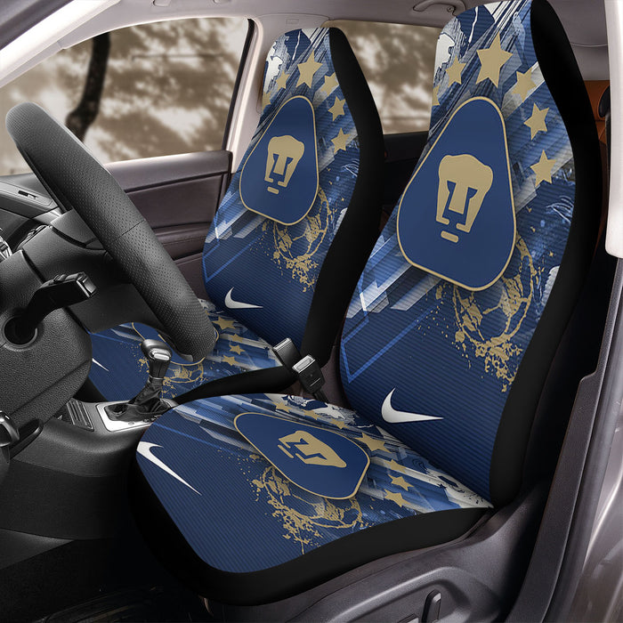 PUMAS UNAM FUTBOL CLUB 2 Car Seat Covers