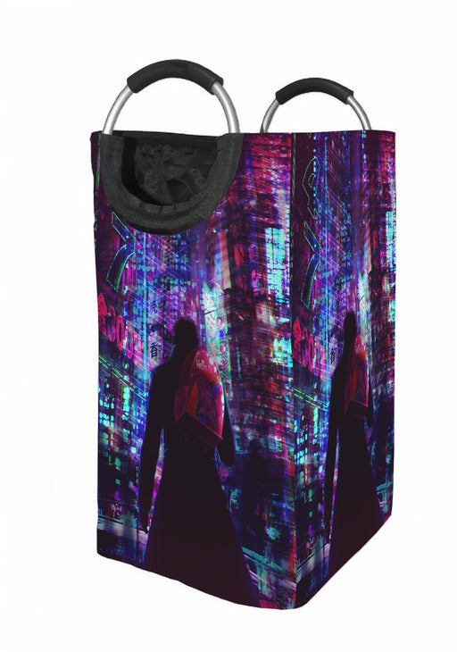 hello unicorn cyberpunk and altered carbon Laundry Hamper | Laundry Basket