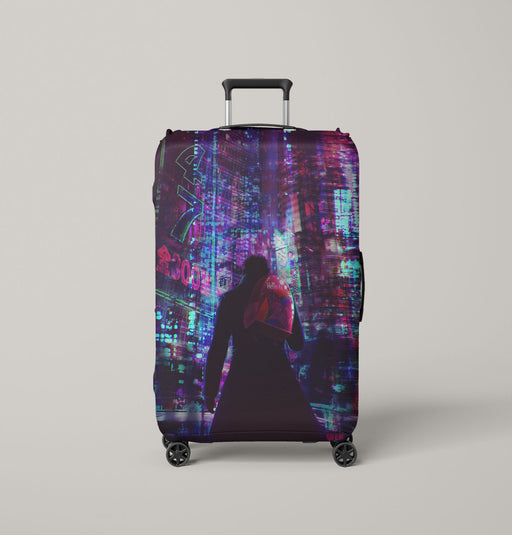 hello unicorn cyberpunk and altered carbon Luggage Covers | Suitcase