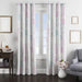 hand eyes blue pink white window Curtain