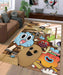 happiness the amazing world of gimball Living room carpet rugs