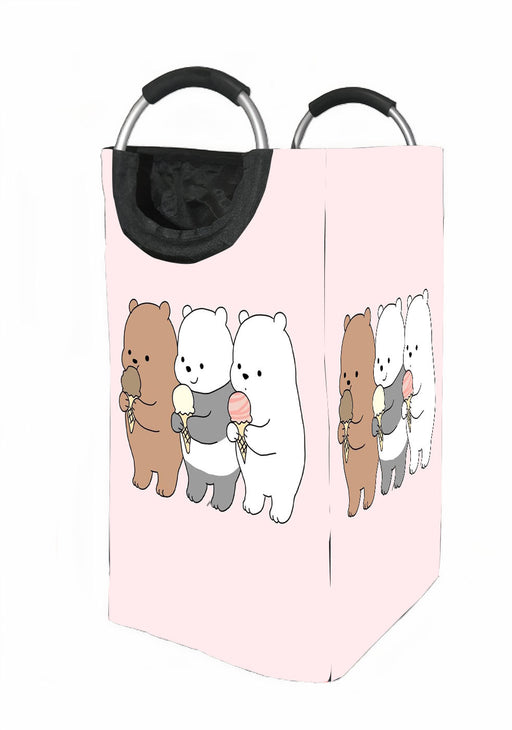 happiness we bare bears Laundry Hamper | Laundry Basket