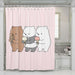 happiness we bare bears shower curtains