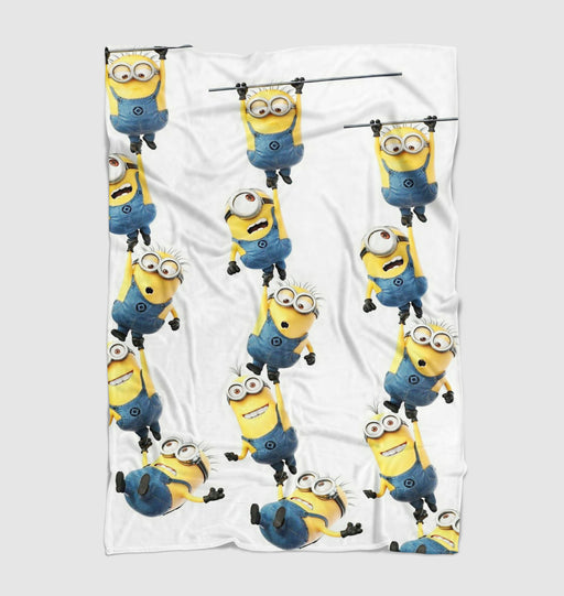 hanging minions animation movie Ultra soft fleece blanket