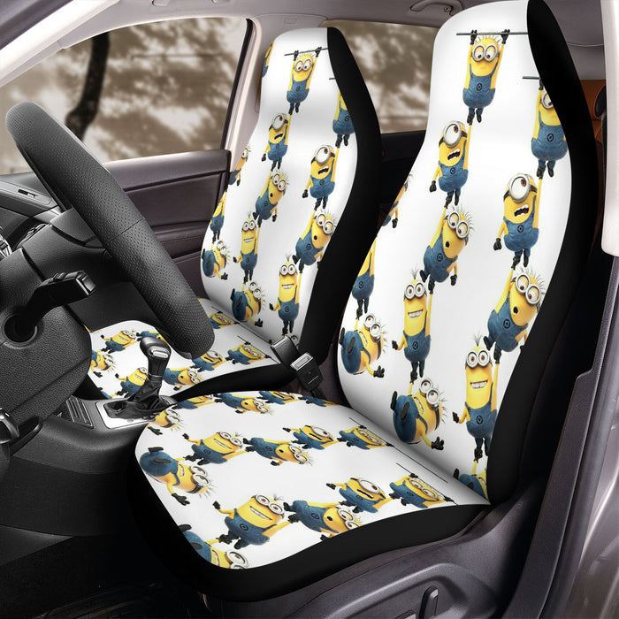 hanging minions animation movie Car Seat Covers