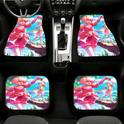 heaven pearl and pink diamond Car floor mats Universal fit