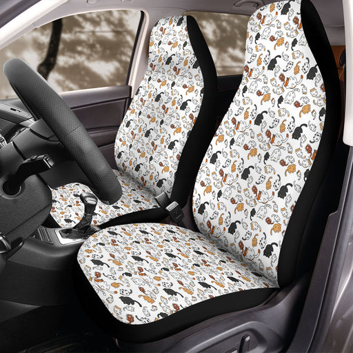 pusheen cat 2 Car Seat Covers