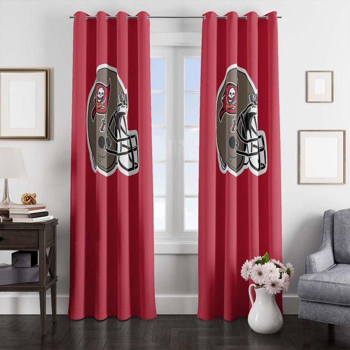 helmet of tampa bay buccaneers window Curtain