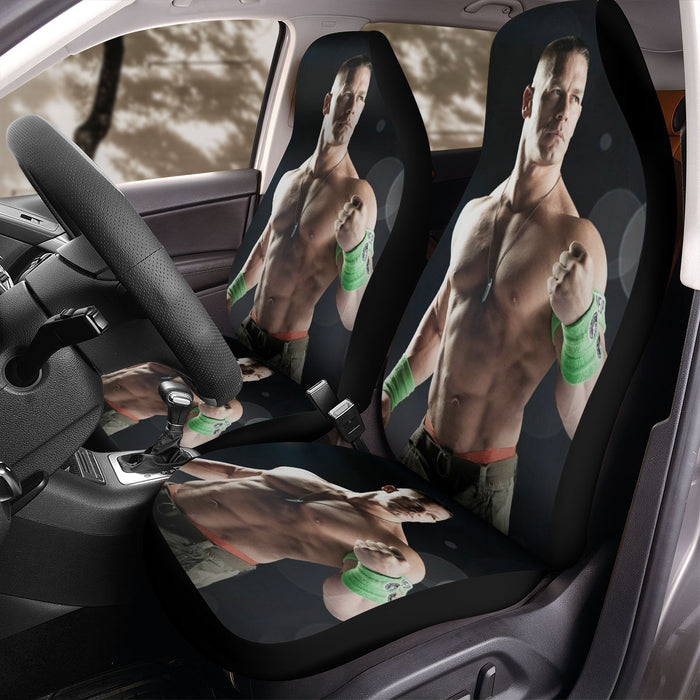 hefty john cena world wrestling entertainment Car Seat Covers