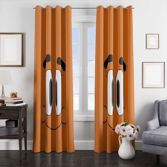 happy face the amazing world of gumball window curtains