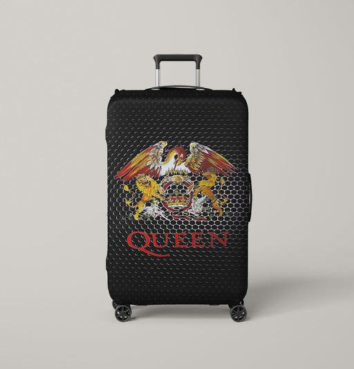 queen band metal logo Luggage Cover | suitcase